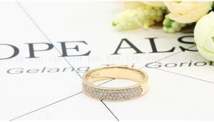 Real SI1 .40 ct Diamond 18K Yellow Gold Ring - infinity diamond ring