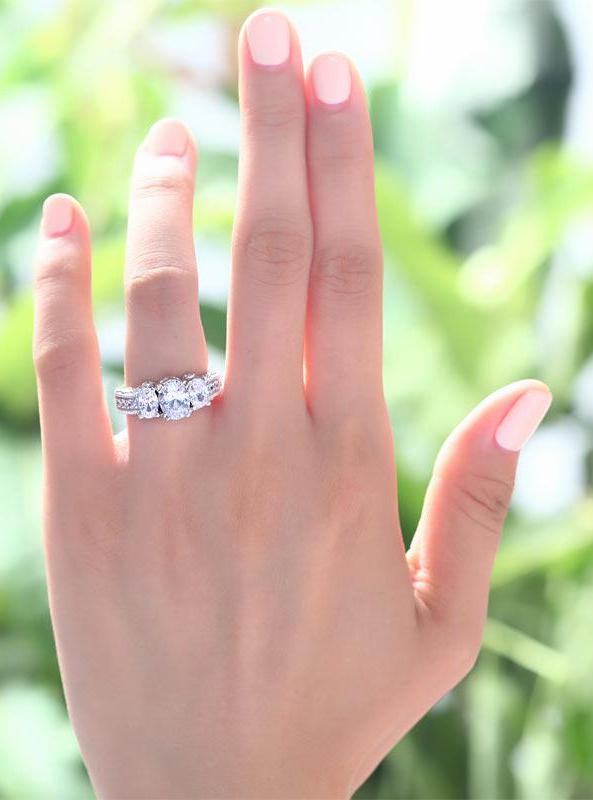 INFINITY Vintage Style 2 Carat Solid 925 Sterling Silver Wedding Engagement Ring - infinity diamond ring