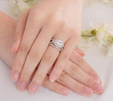 INFINITY "TIMELESS"  1 Ct Princess Cut 925 Silver Ring - infinity diamond ring